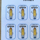 EpiPen Allergy Alert Stickers: Lunchbox, Backpack, Waterproof Sticker Sheet