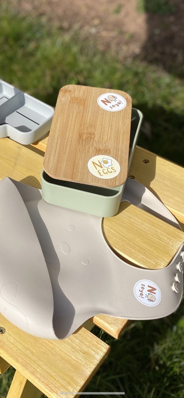 Legume Allergy Alert Stickers: Kid-Friendly Lunchbox Labels