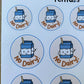 Dairy Allergy Alert Stickers: Kid-Friendly Lunchbox Labels