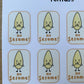 Sesame Allergy Stickers / No Sesame / Allergy Alert / Lunchbox Stickers / Food Allergy / Warning Stickers / Sticker Sheet / Kid-Friendly