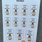 Food Allergy Stickers: Lunchbox, Water Bottle, Backpack Alerts