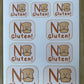 Gluten Free Allergy Alert Stickers: Lunchbox, Water Bottle Sticker Sheet