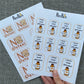 Gluten Free Allergy Alert Stickers: Lunchbox, Water Bottle Sticker Sheet