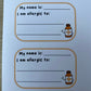 Personalised Food Allergy Stickers: Lunchbox & Epipen Alert Labels
