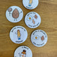 Personalised Allergy Alert Badges: Food Allergies, EpiPen - Set of 3