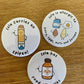 Personalised Allergy Alert Badges: Food Allergies, EpiPen - Set of 3