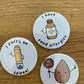 Personalised Allergy Alert Badges: Food Allergies, EpiPen - Set of 3
