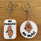 No Nuts Allergy Alert PVC Keyring: Child-Friendly Medical Tag
