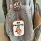 No Peanuts PVC Allergy Alert Keyring: Child-Friendly Medical Tag