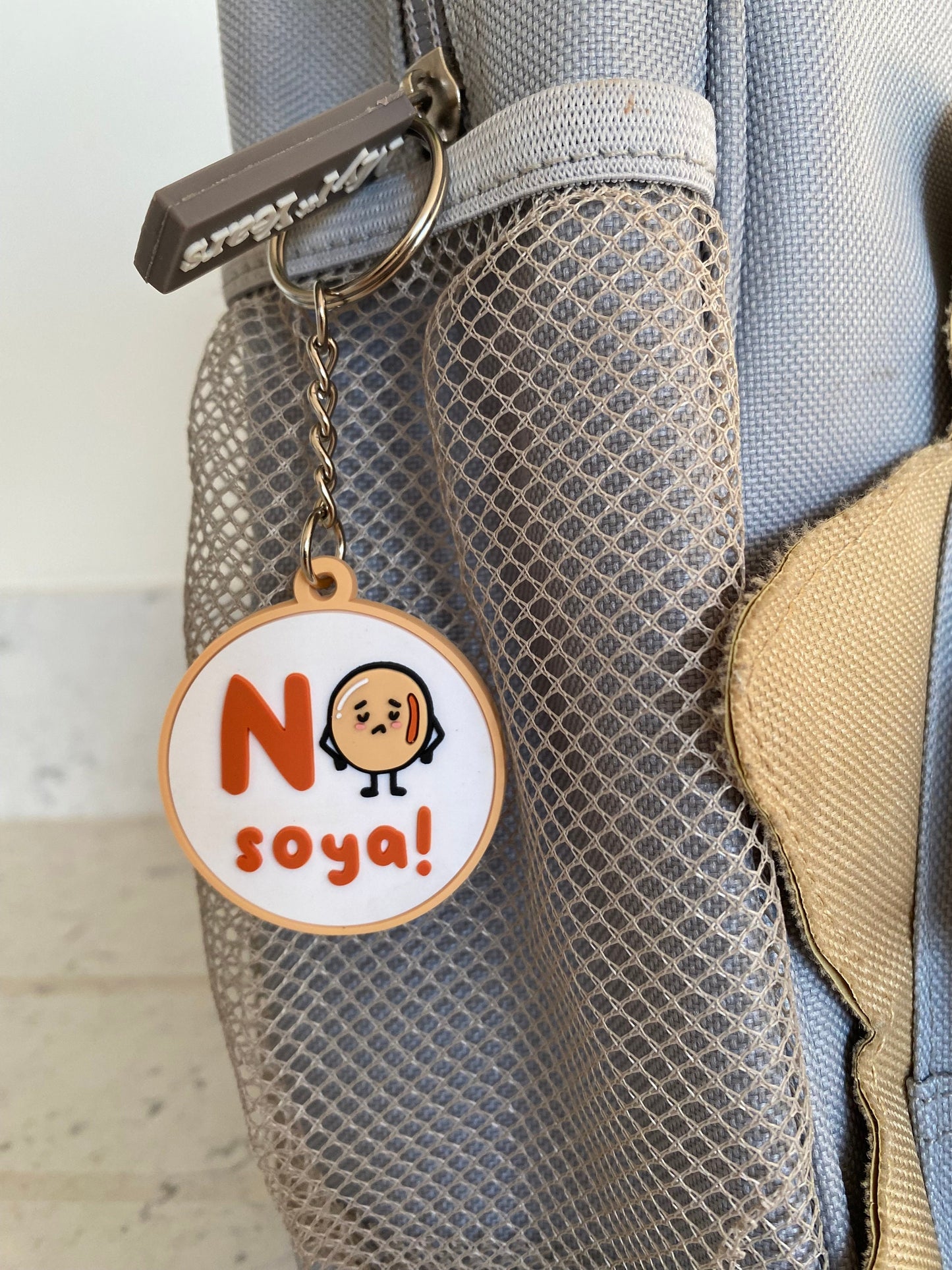 No Soya Allergy Alert Keyring: Child-Friendly Medical Tag