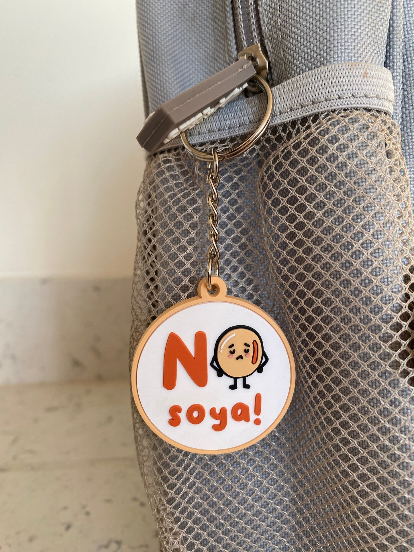 No Soya Allergy Alert Keyring: Child-Friendly Medical Tag