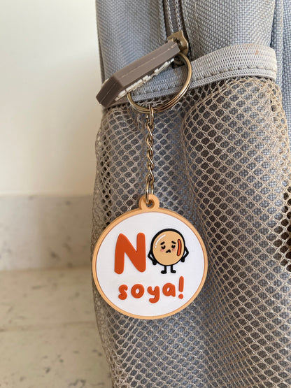 No Soya Allergy Alert Keyring: Child-Friendly Medical Tag