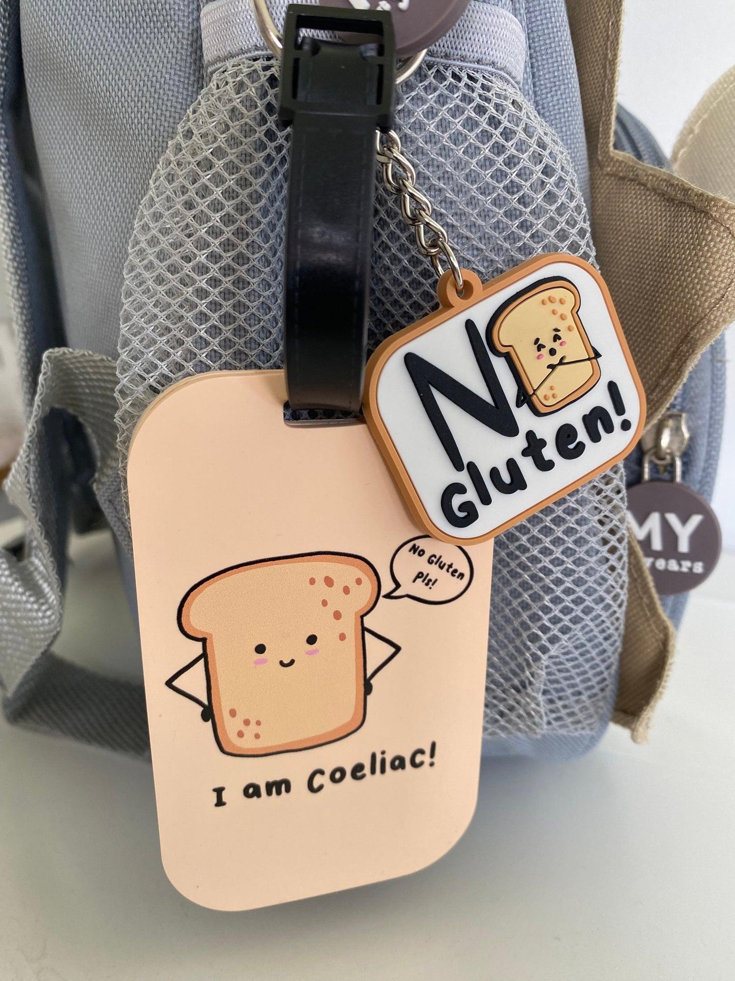 Coeliac Disease Alert Luggage Tag: Gluten Allergy Bag Tag