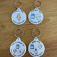 Personalised Allergy Alert Keyring
