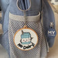 No Dairy Rubber PVC Keyring / Milk Allergy Keyring / Medical Alert / Alert Tag / Dairy Allergy Keychain / Allergy Alert / Milk Allergy